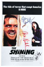 “THE SHINING” CAST-SIGNED MASTERPRINT REPRODUCTION POSTER.