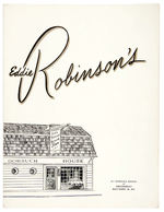 "EDDIE ROBINSON'S GORSUCH HOUSE" MENU AUTOGRAPHED BY BROOKS ROBINSON PLUS ASHTRAY.