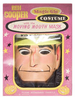 DICK TRACY/BEN COOPER COSTUME WITH MOVING MOUTH MASK BOXED.