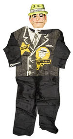 DICK TRACY/BEN COOPER COSTUME WITH MOVING MOUTH MASK BOXED.