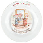 BUSTER BROWN DRESSING TIGE BABY'S PLATE.