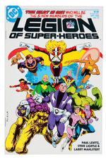 "LEGION OF SUPER-HEROES" #14 COMIC BOOK COVER ORIGINAL ART.
