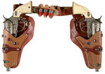 "GENE AUTRY" BOXED DOUBLE GUN AND HOLSTER SET.