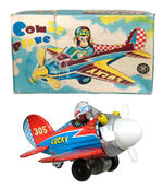 "COMIC PLANE" BOXED FRICTION TOY.