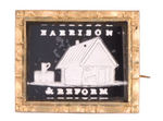 NEAR MINT “HARRISON & REFORM” RARE VARIETY 1840 SULFIDE BROOCH.