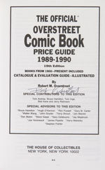"THE OVERSTREET COMIC BOOK PRICE GUIDE" LIMITED EDITION SIGNED LEATHER BOUND HARDCOVER LOT.
