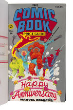 "THE OVERSTREET COMIC BOOK PRICE GUIDE" LIMITED EDITION SIGNED LEATHER BOUND HARDCOVER LOT.