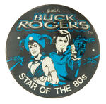 INDUSTRY PROMOTION BUTTON FOR "GOTTLIEB'S BUCK ROGERS" PIN-BALL GAME.