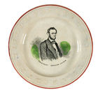"PRESIDENT ABRAHAM LINCOLN" RARE ABC PLATE CIRCA 1862-63.