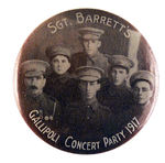 AUSTRALIAN WWI "GALLIPOLI CONCERT PARTY 1917" BUTTON.