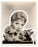 “SHARI LEWIS” WITH LAMB CHOP AND CHARLIE HORSE PUBLICITY PHOTO.