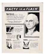 “FACTS IN A FLASH” PRESIDENTS ORIGINAL ART TRIO.