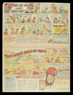 ORPHAN ANNIE/OVALTINE NEWSPAPER ADS FOR FOUR DIFFERENT MUGS.