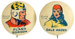 “FLASH GORDON” AND “DALE ARDEN” EARLY PAIR FROM KFS 1930s SET.