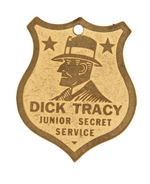 DICK TRACY TWO FLASHLIGHT COLOR VARIETIES PLUS SCARCE SHIELD.