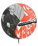 SCARCE CHICAGO 8 CONSPIRACY TRIAL ANTI-JUDGE BUTTON.
