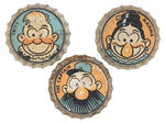 "GOLDENROD BEER COMICAPS" KATZENJAMMER KIDS CHARACTER BOTTLE CAPS.