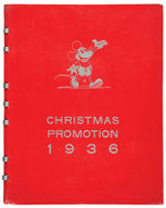 DISNEY "CHRISTMAS PROMOTION 1936" RARE PROMOTIONAL BOOK.