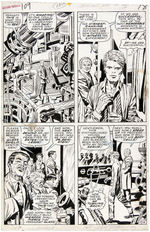 JACK KIRBY "CAPTAIN AMERICA" #109 ORIGINAL COMIC BOOK ART PAIR FEATURING ORIGIN OF CAPTAIN AMERICA.