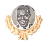 NAT KING COLE PICTORIAL BADGE.