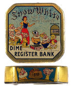 "SNOW WHITE AND THE SEVEN DWARFS DIME REGISTER BANK."