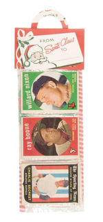 CHRISTMAS RACK PACK WITH TWELVE TOPPS 1959 BASEBALL CARDS.