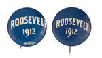 "ROOSEVELT 1912" PROGRESSIVE PARTY BUTTONS.