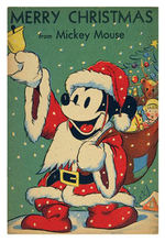 "MERRY CHRISTMAS FROM MICKEY MOUSE" RARE PREMIUM BOOK.