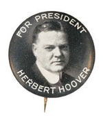 "FOR PRESIDENT HERBERT HOOVER."