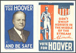 HOOVER PAIR OF POSTER STAMPS.