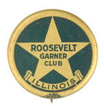 "ROOSEVELT GARNER CLUB ILLINOIS" FROM STATE SET.