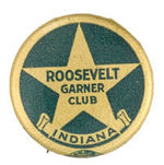"ROOSEVELT GARNER CLUB INDIANA" FROM STATE SET.