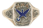 RARE "N.R.A." RING IN "STERLING."