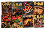 “G-MAN/G-MEN” BLB/BTLB COMPLETE SET OF ALL EIGHT TITLES.
