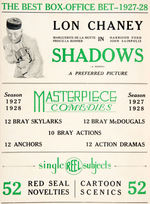 “MASTERPIECE FILM ATTRACTIONS SEASON 1927-28” EXHIBITOR BOOK.