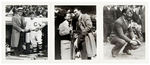 JACK DEMPSEY AT CLEVELAND INDIANS BASEBALL GAME NEWS SERVICE PHOTO TRIO.