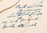 "BEST WISHES FROM SATCHEL PAIGE TO MY BEST FRIEND ORESTES MINOSO" VINTAGE AUTOGRAPHED PHOTO.