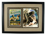 "THE CREATURE OF THE BLACK LAGOON" CAST-SIGNED DISPLAY.