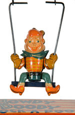“HOWDY DOODY CLOCK-A-DOODLE” RARE BOXED WIND-UP TOY.
