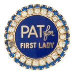 "PAT FOR FIRST LADY" QUALITY PIN 1960.
