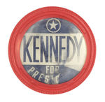 "KENNEDY FOR PRESIDENT" ENCLASED PLASTIC 3" FLASHER.