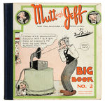 “MUTT AND JEFF BIG BOOK NO. 2” HARDCOVER PLATINUM AGE COMIC BOOK.