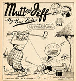 “MUTT AND JEFF BIG BOOK NO. 2” HARDCOVER PLATINUM AGE COMIC BOOK.