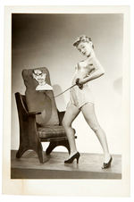 WWII ANTI-AXIS PIN-UP PHOTO WITH FENCING POSE.