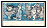 MAURICE SENDAK SIGNED “WHERE THE WILD THINGS ARE” POSTER.