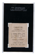 1945-1946 CARAMELO DEPORTIVO CUBAN LEAGUE CARD #27 ORESTES MINOSO SGC 20 FAIR 1.5.