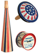 “REMEMBER PEARL HARBOR” DRUM BANK AND HOMEFRONT NOISEMAKERS.