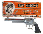 "DAVY CROCKETT SHOOT'N IRON" BOXED SINGLE SHOT CAP GUN.
