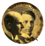 “DEBS & HARRIMAN” RARE JUGATE BUTTON FROM 1900.