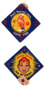 "POLL PARROT SAYS VOTE FOR/HOWDY DOODY FOR PRESIDENT" PREMIUM.